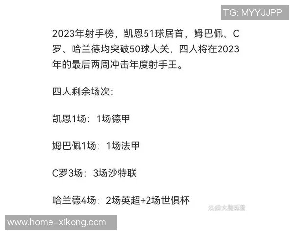 前国脚分析凯恩赛季后半程进球趋势不看好其超越36球纪录